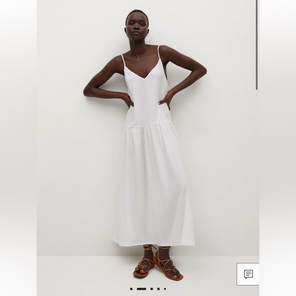 Mango Textured Midi Dress